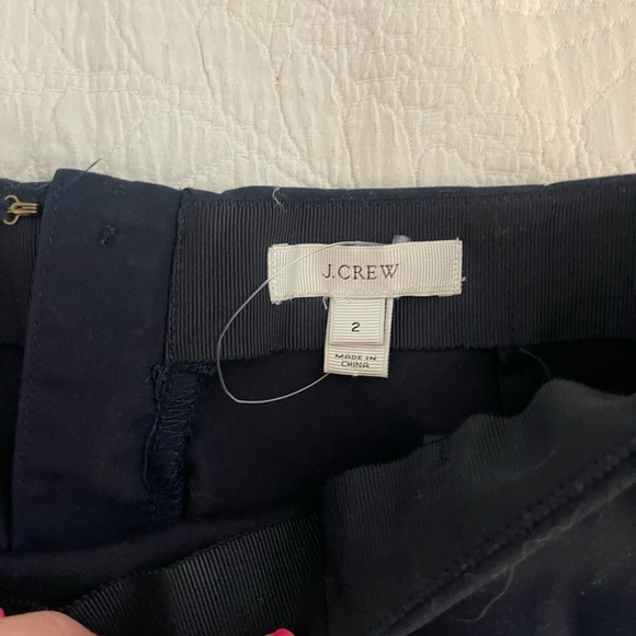 Jcrew navy pleated skirt - Picture 2 of 3